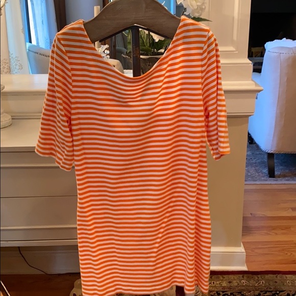 NWOT. BANANA REPUB COTTON STRIP TEE HELLO SPRING🌸 - Picture 1 of 3